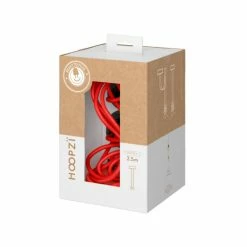Hoopzi Suspensions Suspension 2 Fils électriques En Tissu Rouge 2,5m Douille Noire -Éclairage Soldes 2024 suspension 2 fils electriques en tissu rouge 2 5m douille noire 3