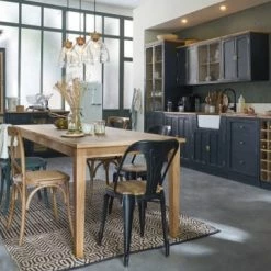 Maisons Du Monde Suspensions Suspension 3 Globes En Verre Et Manguier -Éclairage Soldes 2024 suspension 3 globes en verre et manguier 1000 7 38 210450 4