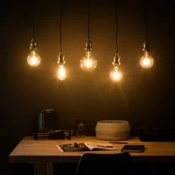 Maisons Du Monde Suspensions Suspension 5 Douilles En Métal Coloris Noir Et Laiton 12 Maisons Du Monde Suspensions Suspension 5 Douilles En Métal Coloris Noir Et Laiton -Éclairage Soldes 2024 suspension 5 douilles en metal coloris noir et laiton 1000 9 38 165555 8