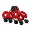 Hoopzi Suspensions Suspension 5 Fils électriques En Tissu Rouge 3,5m Douille Noire -Éclairage Soldes 2024 suspension 5 fils electriques en tissu rouge 3 5m douille noire 1