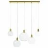 Maisons Du Monde Suspensions Suspension 5 Globes En Verre Et Métal Doré -Éclairage Soldes 2024 suspension 5 globes en verre et metal dore 1000 2 24 190674 1
