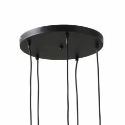 Maisons Du Monde Suspensions Suspension 5 Globes En Verre Et Métal Noir -Éclairage Soldes 2024 suspension 5 globes en verre et metal noir 1000 10 15 177422 7