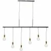 Kare Design Suspensions Suspension 6 Douilles En Acier Noir -Éclairage Soldes 2024 suspension 6 douilles en acier noir