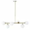 Maisons Du Monde Suspensions Suspension 6 Globes En Verre Opaline Et Métal Doré -Éclairage Soldes 2024 suspension 6 globes en verre opaline et metal dore 1000 8 30 201832 1