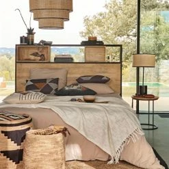 Maisons Du Monde Suspensions Suspension Abat-jour 3 Niveaux Cannage En Rotin Et Coton Noir -Éclairage Soldes 2024 suspension abat jour 3 niveaux cannage en rotin et coton noir 1000 10 36 221231 2