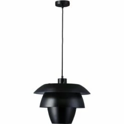ATHM DESIGN Suspensions Suspension Abat Jour Métal Blanc -Éclairage Soldes 2024 suspension abat jour metal noir
