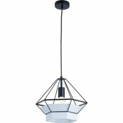 ATHM DESIGN Suspensions Suspension Abat Jour Métal Blanc -Éclairage Soldes 2024 suspension abat jour metal noir 7