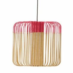 Forestier Suspensions Suspension Bambou Vert D45cm H40cm -Éclairage Soldes 2024 suspension bambou rouge d45cm h40cm
