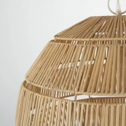 Maisons Du Monde Suspensions Suspension Boule En Rotin Tressé Beige Et Blanc -Éclairage Soldes 2024 suspension boule en rotin tresse beige et blanc 1000 12 20 210268 2