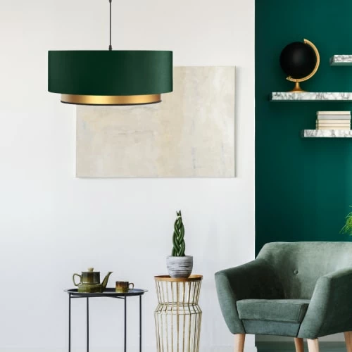 Kauze Luminaires Suspensions Suspension Chic Moma Vert Et Or Ø 40cm 4 Kauze Luminaires Suspensions Suspension Chic Moma Vert Et Or Ø 40cm – Image 2