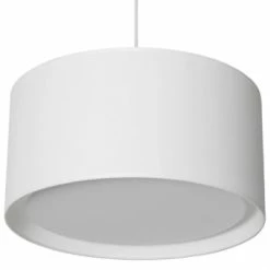 Metropolight Suspensions Suspension Cylindre Avec Diffuseur Textile Gris D39cm -Éclairage Soldes 2024 suspension cylindre avec diffuseur textile blanc d39cm