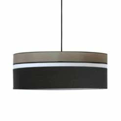 Kauze Luminaires Suspensions Suspension Déco Noir Et Gris Ø 55