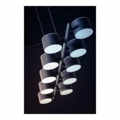 Deladeco Suspensions Suspension Design En Métal Noir 134,5 Cm -Éclairage Soldes 2024 suspension design en metal noir 134 5 cm 4