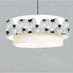 Abat-jours Suspensions Suspension Double Coquillage T 65 X H 30 -Éclairage Soldes 2024 suspension double coquillage t 65 x h 30 2