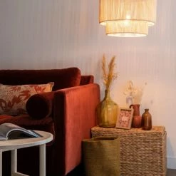 Maisons Du Monde Suspensions Suspension Double En Rotin D38 -Éclairage Soldes 2024 suspension double en rotin d38 1000 6 7 207508 3