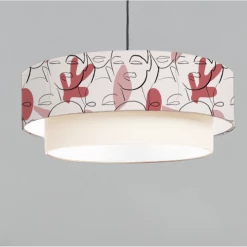 Abat-jours Suspensions Suspension Double Visage T 65 X H 30 -Éclairage Soldes 2024 suspension double visage t 65 x h 30 2