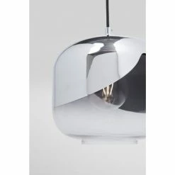 Kare Design Suspensions Suspension En Acier Chromé Et Verre -Éclairage Soldes 2024 suspension en acier chrome et verre 2