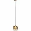 Kare Design Suspensions Suspension En Acier Doré Et Verre -Éclairage Soldes 2024 suspension en acier dore et verre