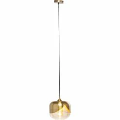 Kare Design Suspensions Suspension En Acier Doré Et Verre -Éclairage Soldes 2024 suspension en acier dore et verre 3