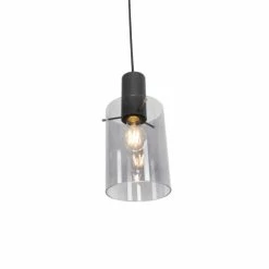 QAZQA Suspensions Suspension En Acier Noir -Éclairage Soldes 2024 suspension en acier noir 14