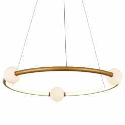 Laurie Lumière Suspensions Suspension En Aluminium Dore