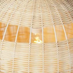 QAZQA Suspensions Suspension En Bamboo Marron -Éclairage Soldes 2024 suspension en bamboo marron 4