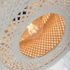 Good & Mojo Suspensions Suspension En Bambou Blanc H17cm -Éclairage Soldes 2024 suspension en bambou blanc h17cm 10