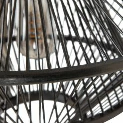 Woood Suspensions Suspension En Bambou D46cm Noir -Éclairage Soldes 2024 suspension en bambou d46cm noir 2