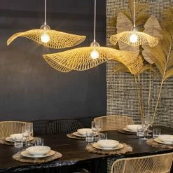 Now’s Home Suspensions Suspension En Bambou Tressé D75 -Éclairage Soldes 2024 suspension en bambou tresse d75 3