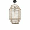 Mica Decorations Suspensions Suspension En Bois Beige Et Lin -Éclairage Soldes 2024 suspension en bois beige et lin