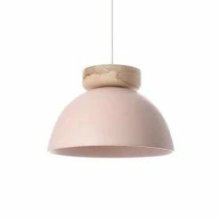 Lussiol Lighting Suspensions Suspension En Céramique Rose D. 30 Cm