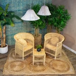 Now’s Home Suspensions Suspension En Feuilles De Palmier Blanche 55x28cm -Éclairage Soldes 2024 suspension en feuilles de palmier blanche 55x28cm 2