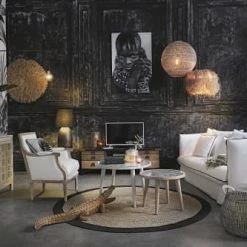 Maisons Du Monde Suspensions Suspension En Fibre Végétale -Éclairage Soldes 2024 suspension en fibre vegetale 1000 12 4 200289 3