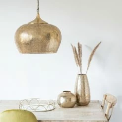 Maisons Du Monde Suspensions Suspension En Métal Ciselé Doré Mat D44 -Éclairage Soldes 2024 suspension en metal cisele dore mat d44 1000 6 35 201099 2