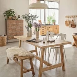 Maisons Du Monde Suspensions Suspension En Métal Coloris Ivoire Et Manguier -Éclairage Soldes 2024 suspension en metal coloris ivoire et manguier 1000 15 1 165272 11