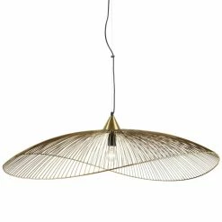 Keria Suspensions Suspension En Métal Dore -Éclairage Soldes 2024 suspension en metal dore 2