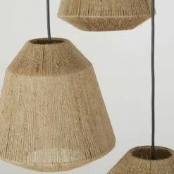Maisons Du Monde Suspensions Suspension En Métal Doré 3 Abat-jour En Fil De Jute Tressé Main -Éclairage Soldes 2024 suspension en metal dore 3 abat jour en fil de jute tresse main 1000 1 21 222446 4