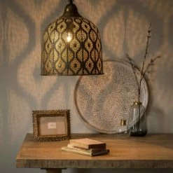 Maisons Du Monde Suspensions Suspension En Métal Doré à Motifs -Éclairage Soldes 2024 suspension en metal dore a motifs 1000 14 18 178327 4