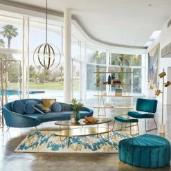 Maisons Du Monde Suspensions Suspension En Métal Doré Cercles Articulés -Éclairage Soldes 2024 suspension en metal dore cercles articules 1000 14 5 189343 3