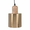 Maisons Du Monde Suspensions Suspension En Métal Doré Et Bois De Manguier Marron -Éclairage Soldes 2024 suspension en metal dore et bois de manguier marron 1000 3 7 223621 1