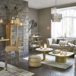 Maisons Du Monde Suspensions Suspension En Métal Et Facettes Miroitées -Éclairage Soldes 2024 suspension en metal et facettes miroitees 1000 5 33 189453 7