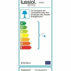 Lussiol Lighting Suspensions Suspension En Métal Jaune D. 30 Cm -Éclairage Soldes 2024 suspension en metal jaune d 30 cm 3