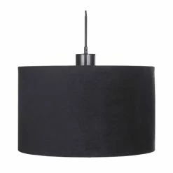 Maisons Du Monde Suspensions Suspension En Métal, Marbre Et Velours Noir D50