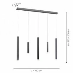 Paul Neuhaus Suspensions Suspension En Métal Noir -Éclairage Soldes 2024 suspension en metal noir 17