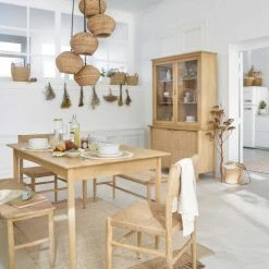 Maisons Du Monde Suspensions Suspension En Métal Noir 5 Abat-jour En Rotin Tressé Main -Éclairage Soldes 2024 suspension en metal noir 5 abat jour en rotin tresse main 1000 5 38 220495 3