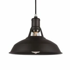 Lussiol Lighting Suspensions Suspension En Métal Noir D. 27 Cm