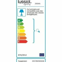 Lussiol Lighting Suspensions Suspension En Métal Noir D. 30 Cm -Éclairage Soldes 2024 suspension en metal noir d 30 cm 2