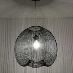 Lussiol Lighting Suspensions Suspension En Métal Noir D. 45 Cm -Éclairage Soldes 2024 suspension en metal noir d 45 cm 3