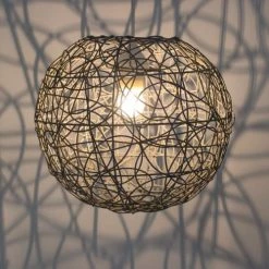 Keria Suspensions Suspension En Rotin Gris -Éclairage Soldes 2024 suspension en rotin gris 3