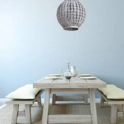 Lussiol Lighting Suspensions Suspension En Rotin Gris D. 31 Cm -Éclairage Soldes 2024 suspension en rotin gris d 31 cm 1